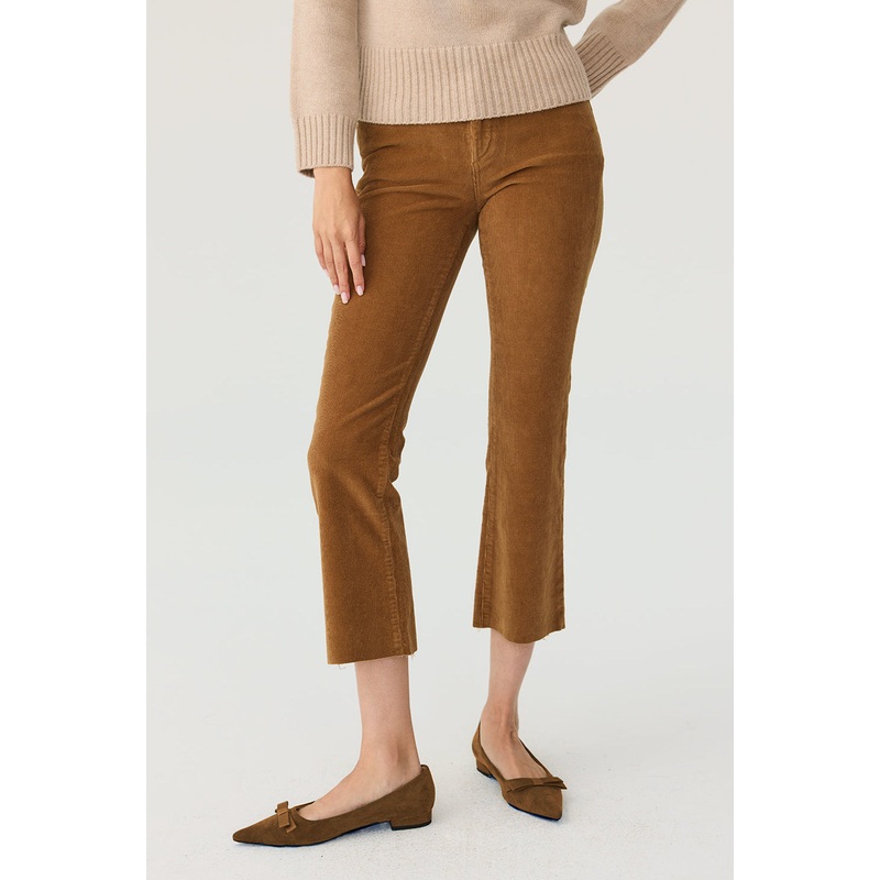 Bridget Boot Crop Jean – Teakwood 25 Teakwood