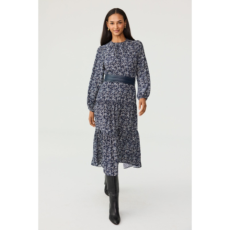 Keyhole Midi Dress – Lapis Vine XS – SOLD OUT Lapis Vine