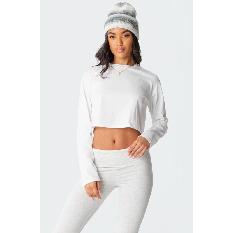 Remi Long Sleeve Top WHITE XS