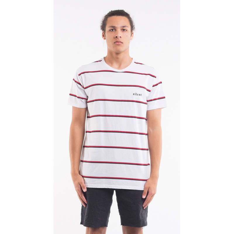 Space Stripe Tee White S