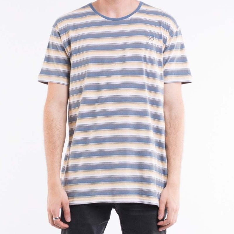 Tijuana Stripe Tee Beige Stripe S