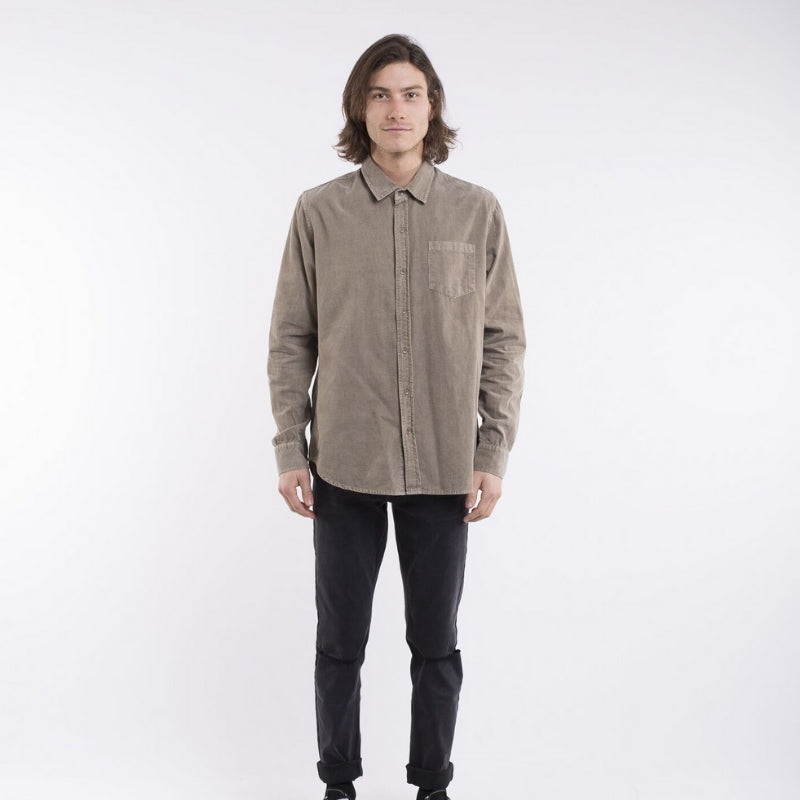 Costanza L/S Cord Shirt Beige S