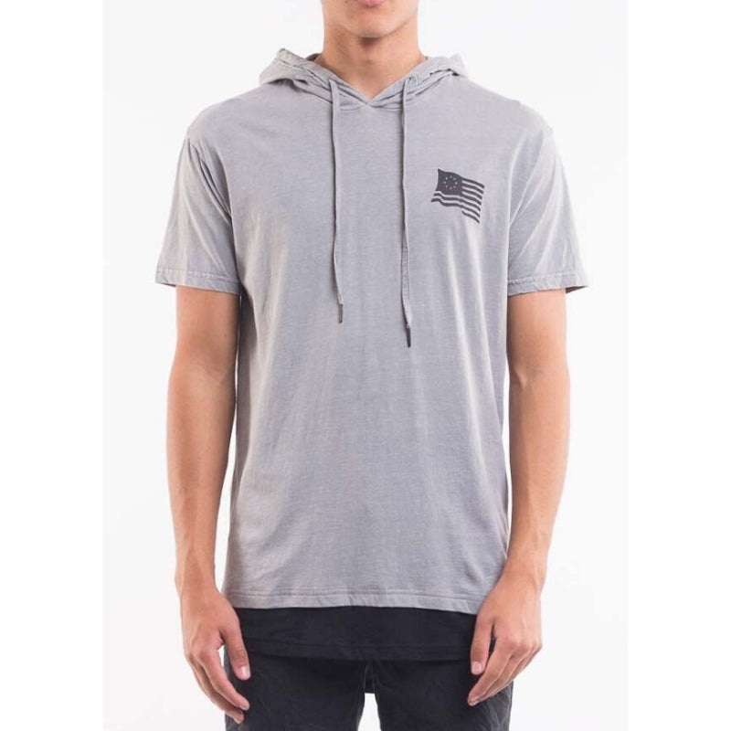 Dead End Hooded Tee Grey S