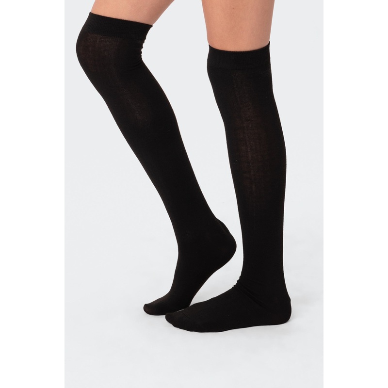 Evie Knee High Socks BLACK