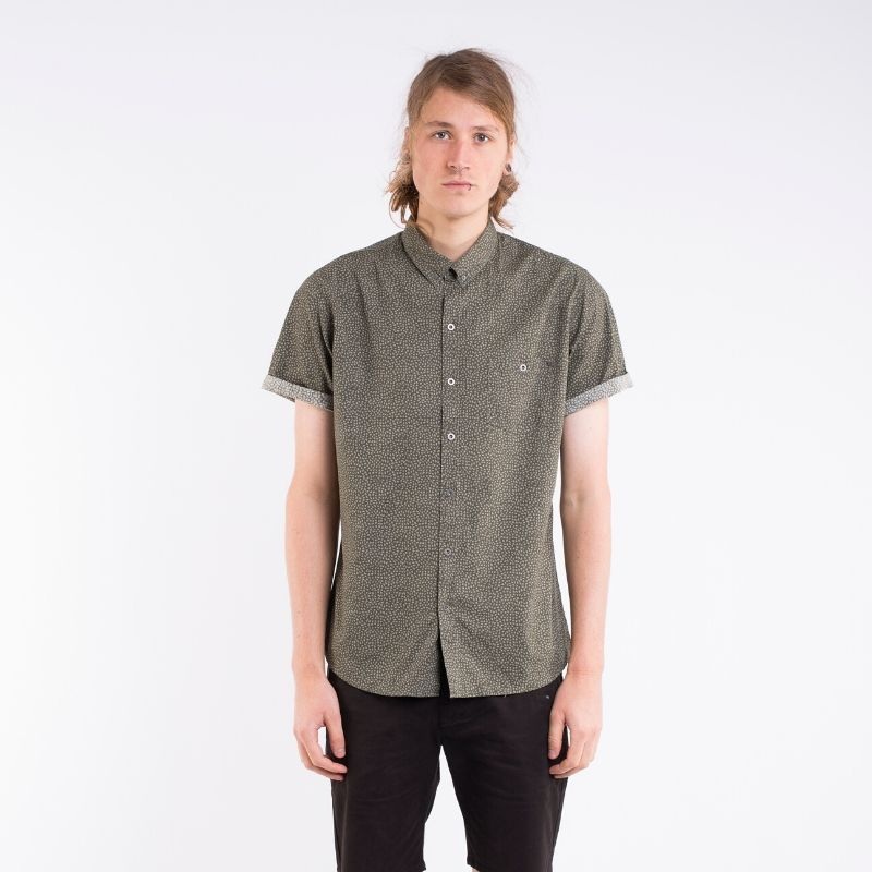 Windsor S/S Shirt Khaki S