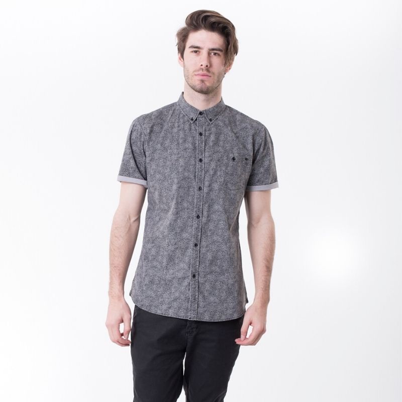 Burnished S/S Shirt Black / Grey S