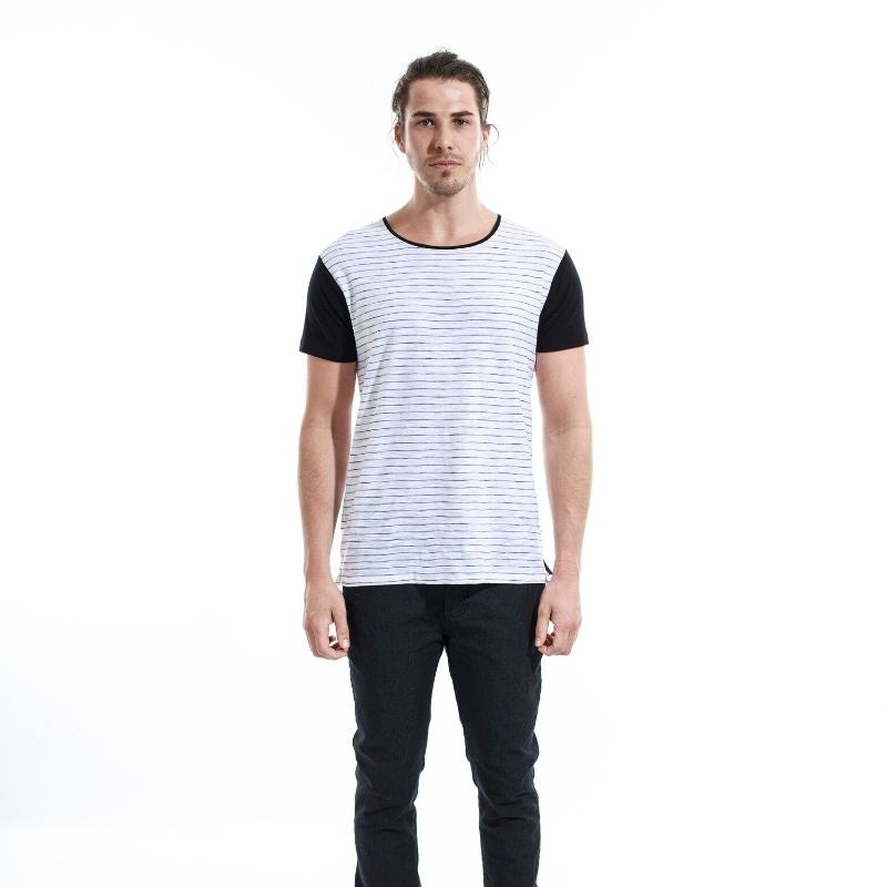 Chart Tee White / Black S