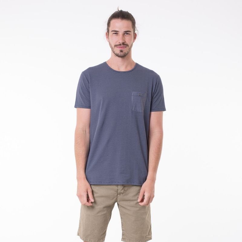 Atlantic Tee Navy/Grey S