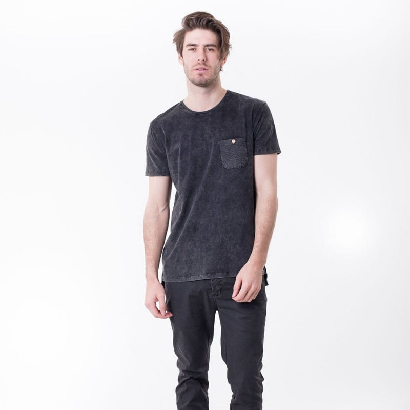 Waves Tee Charcoal S