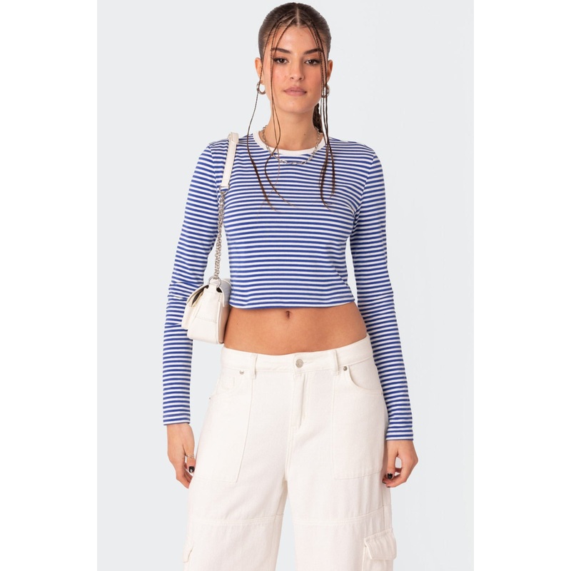 Montie Striped Long Sleeve T-Shirt MIX XS