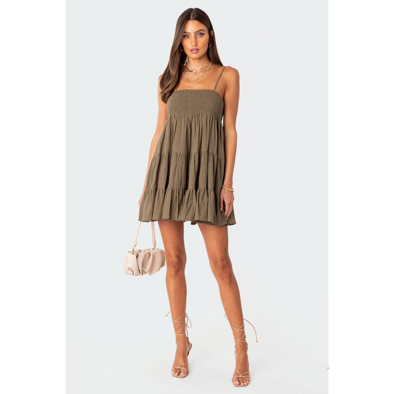 Ivory Oversized Mini Dress OLIVE XS