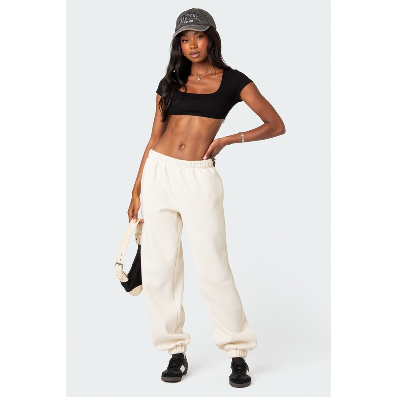 Clark Oversized Sweatpants CREAM XS