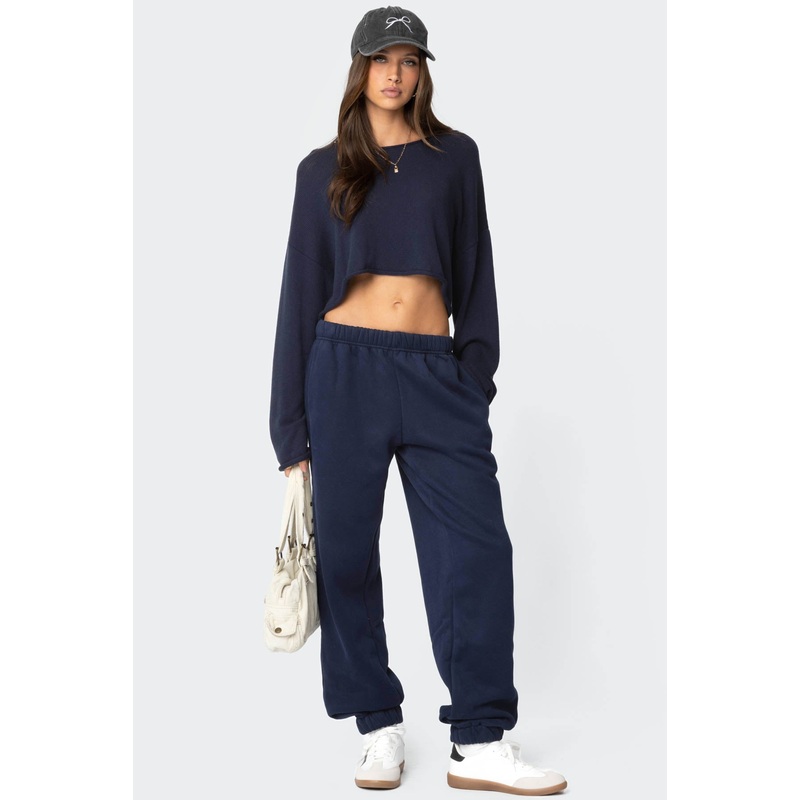 Clark Oversized Sweatpants NAVY XS