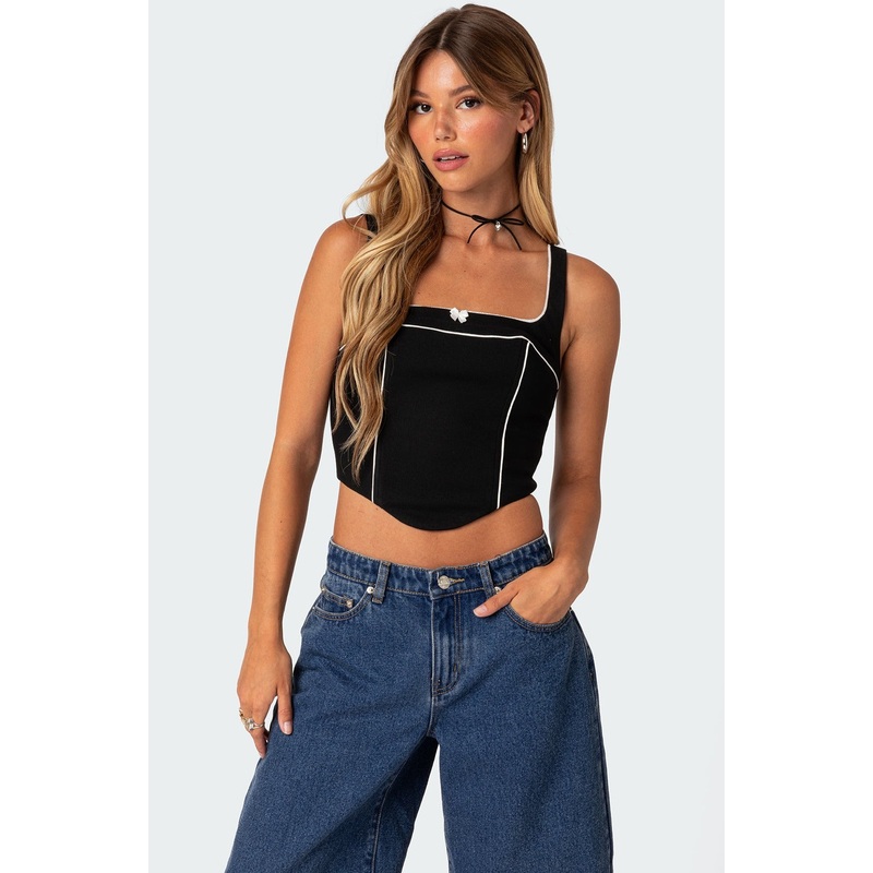 Sailor Corset BLACK XS