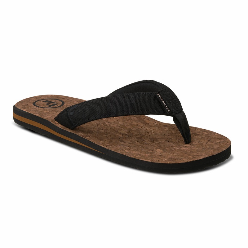 Foamlife Flip Flop Mully Cork Black 7