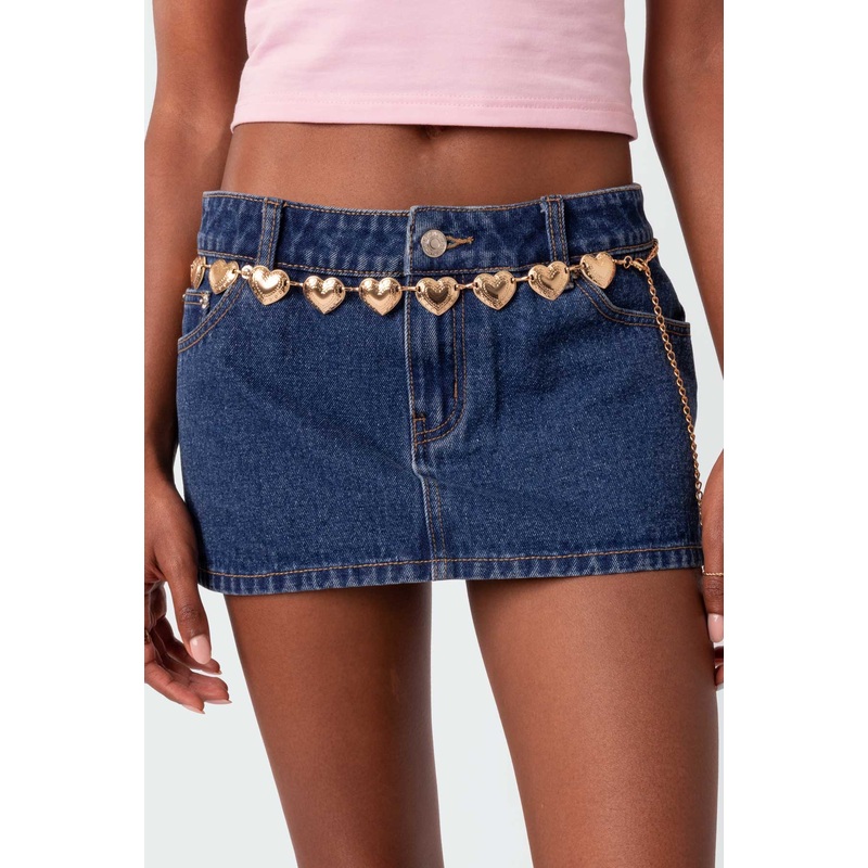 Heartless Pendant Belt GOLD OS