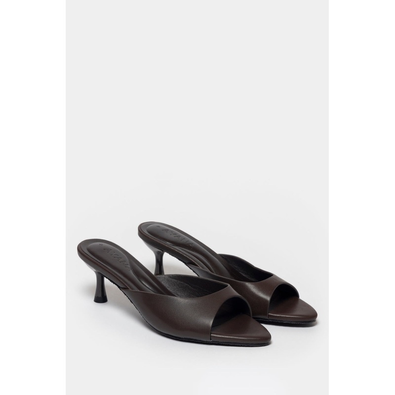 Jean Mule Heel _ 168080 _ Chocolate 5 CHOCOLATE