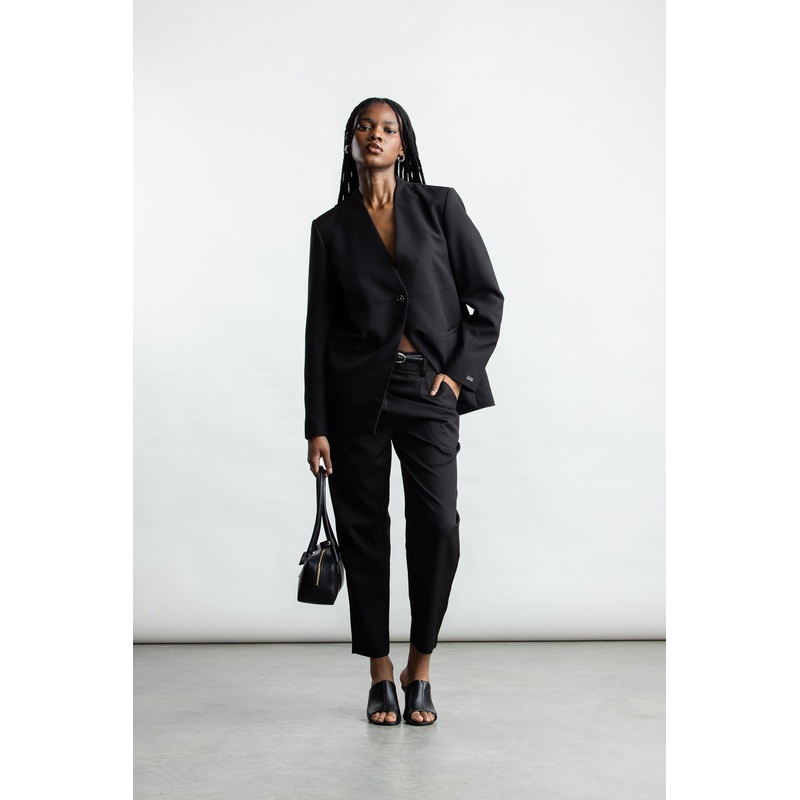 Melissa Tapered Leg Pants _ 168405 _ Black Texture 6 BLACK TEXTURE