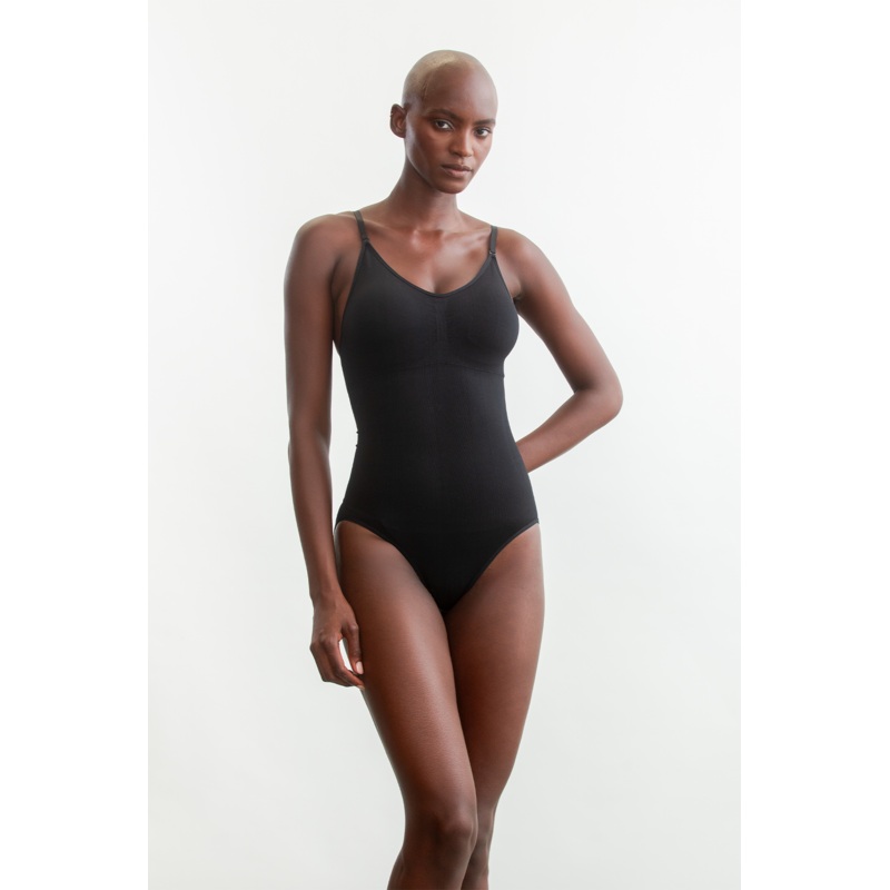 Simi Seamless Bodysuit _ 158261 _ Black Texture XS BLACK TEXTURE