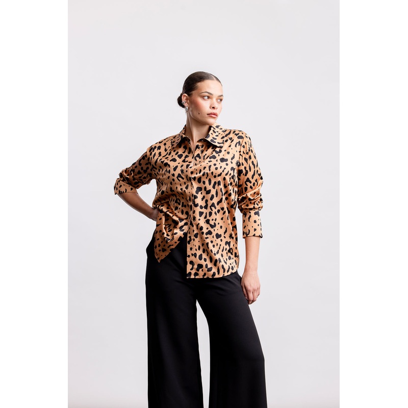 Charlie Classic Satin Shirt _ 170703 _ Multi Colour 6 MULTI COLOUR