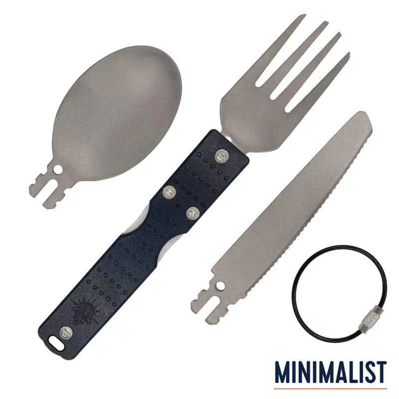 Clickware Modular Titanium Utensils Set MINIMALIST