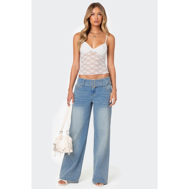 Buckle Baby Washed Relaxed Jeans BLUE WASHED XS