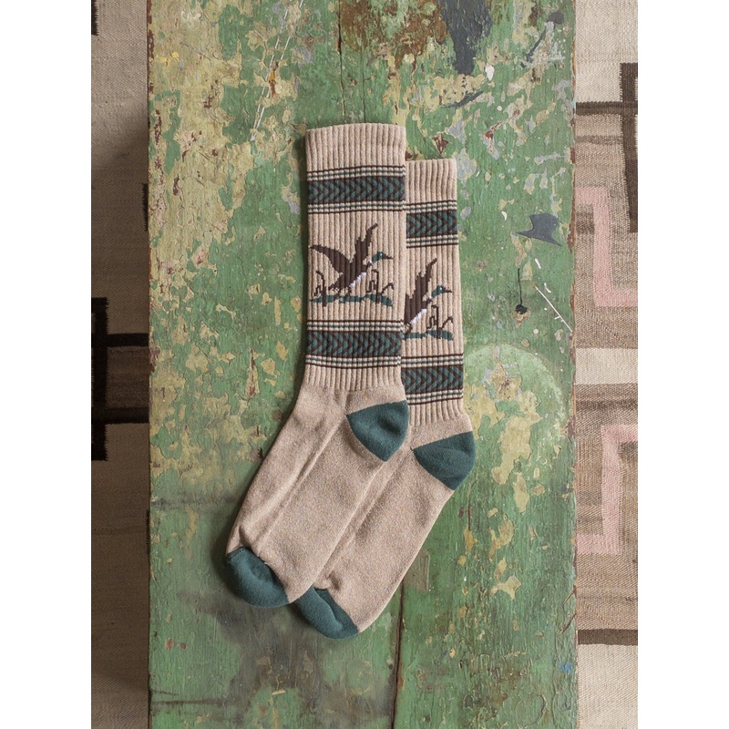 Mallard Flight Recycled Cotton Camp Socks
