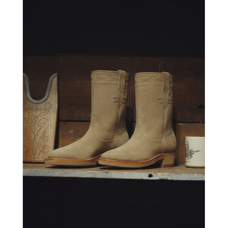 Sand Suede Roper Boots 7