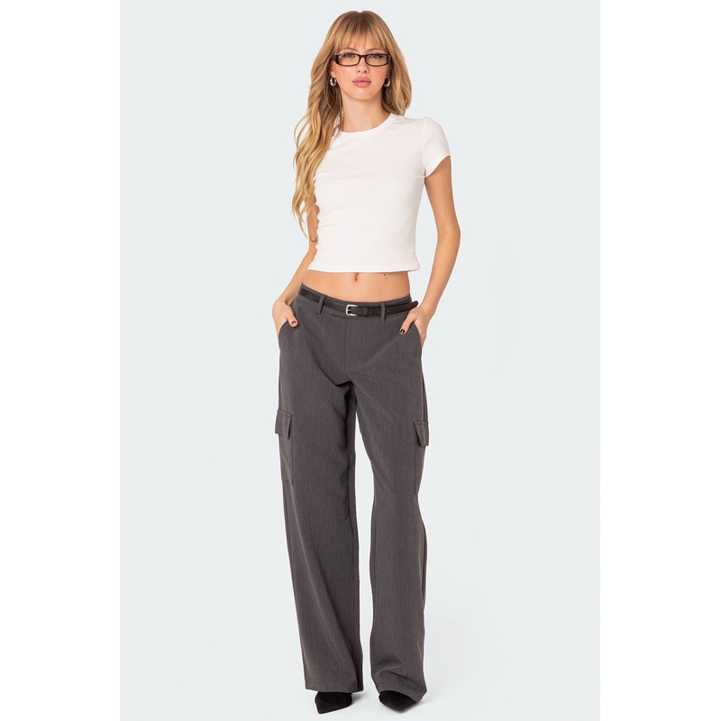 Faith Relaxed Trousers DARK GRAY XS