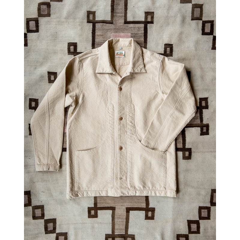 Rustic Plainweave Hunting Jacket – Natural Undyed XS