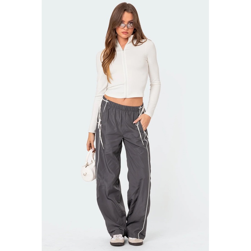 Scarlot Ribbon Track Pants DARK GRAY XS