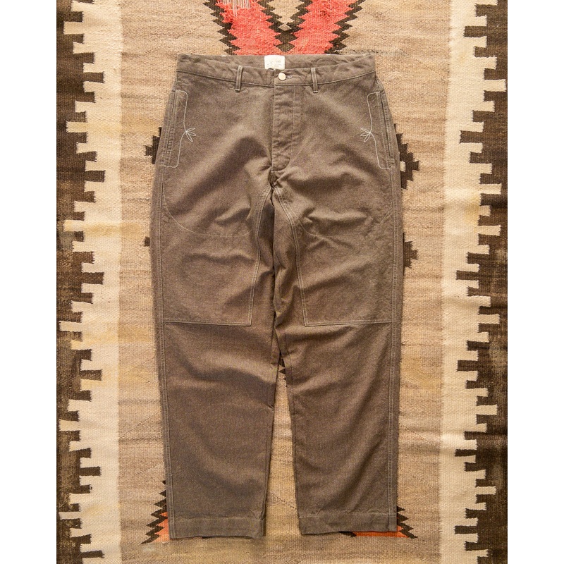 Heavyweight Pinpoint Canvas Chino – Brown 28