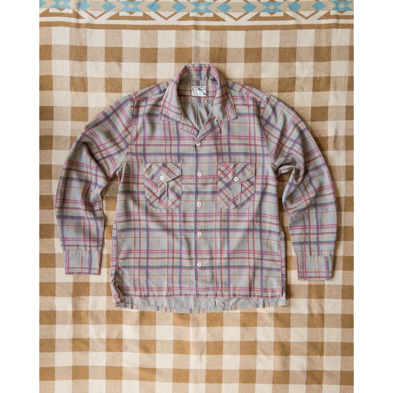 Printed Corral Plaid Tencel Patio Shirt – Nutmeg XS