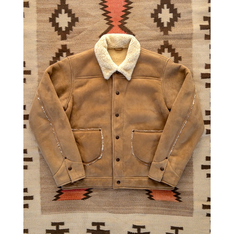 Suede Shearling Ranch Jacket – Oak S