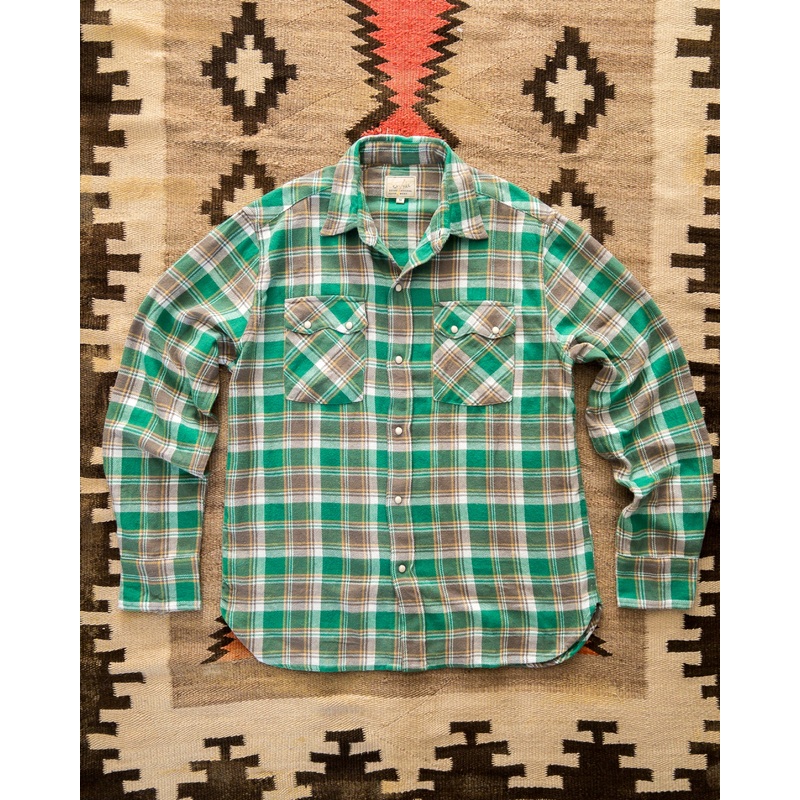 Washed Flannel Pearlsnap Shirt – Spring Pastures XS