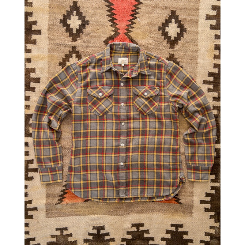 Washed Flannel Workshirt – Dusk Plaid XS
