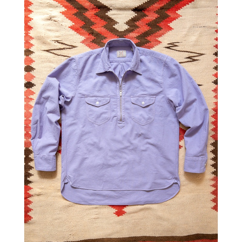 Aertex Half-Zip Shirt – Hazy Purple S
