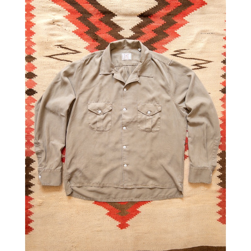 Tencel Gabardine Patio Shirt – Camp Khaki XS