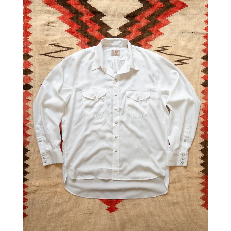 Tencel Gabardine Pearlsnap Shirt – Natural XS