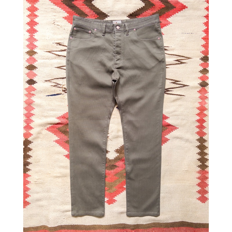 Bedford Cord Five Pocket Pants – Faded Olive 28