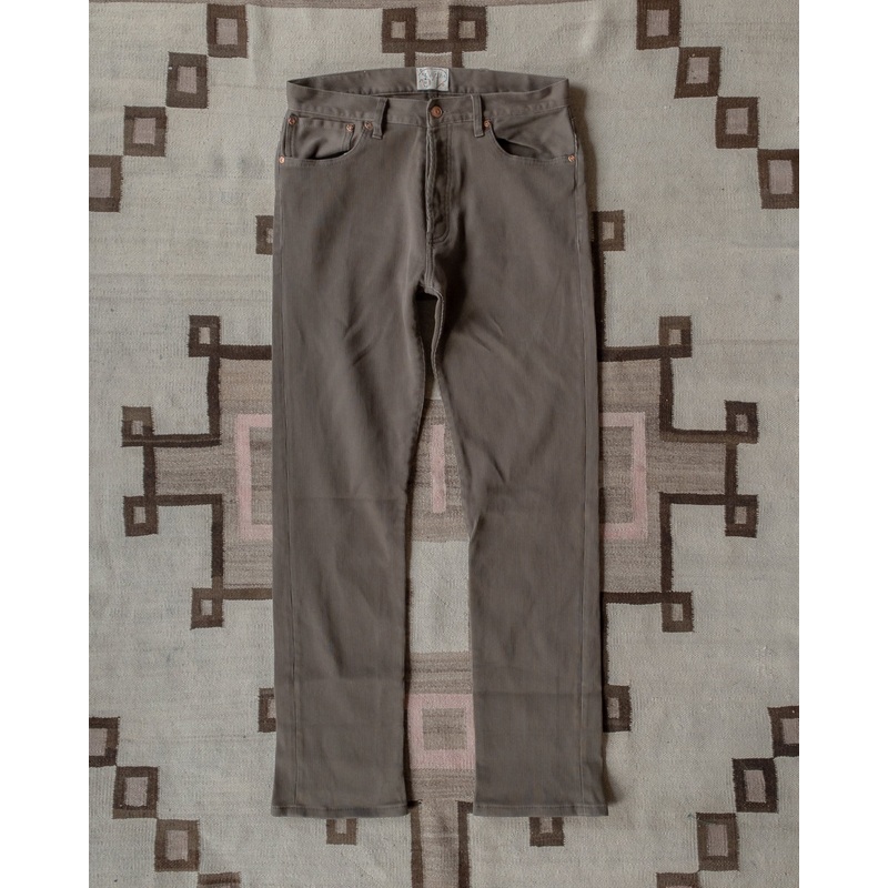Bedford Cord Five Pocket Pants – Faded Olive – USA 28