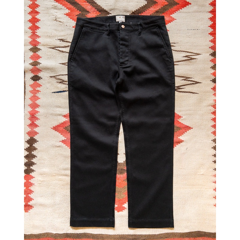 Bedford Cord Flat Front Chinos – Black 28