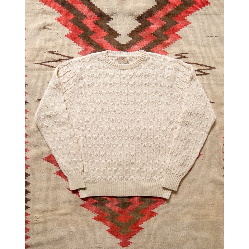 Highland Cableknit Sweater – Cream XS
