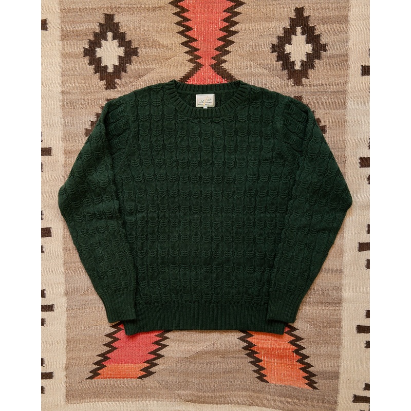 Highland Cableknit Sweater – Evergreen XS