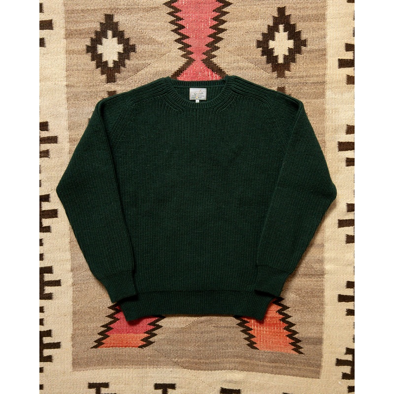 Highland Shakerknit Sweater – Evergreen XS