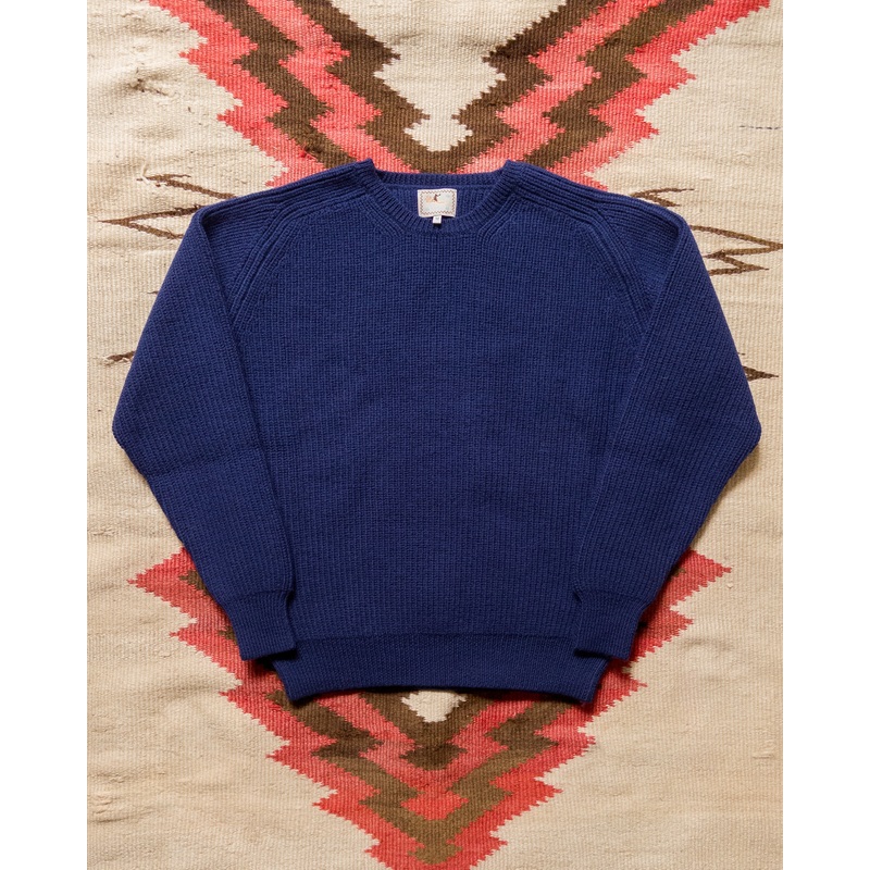 Highland Shakerknit Sweater – Navy XS