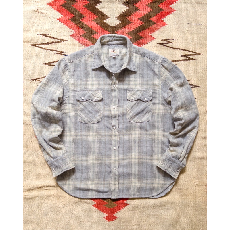 Washed Flannel Pearlsnap Shirt – Late Frost XS