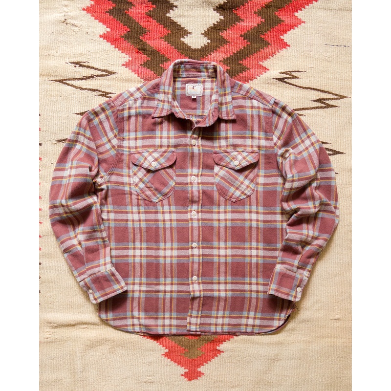 Washed Flannel Workshirt – Autumn Rust XS