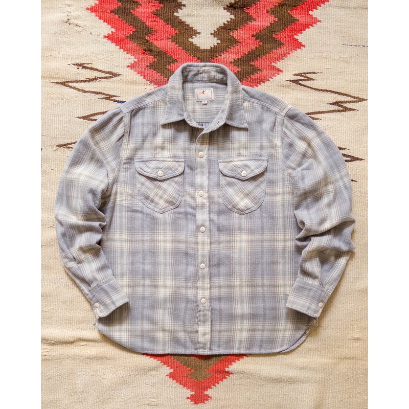 Washed Flannel Workshirt – Late Frost XS