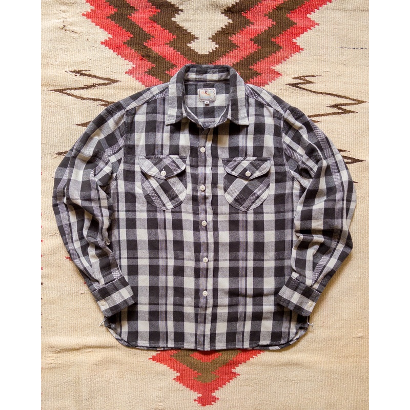 Washed Flannel Workshirt – Night Pitch XS